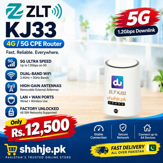 ZLT KJ33 DU 4G 5G CPE Router Dual-Band 1.2Gbps - Rs. 12,500
