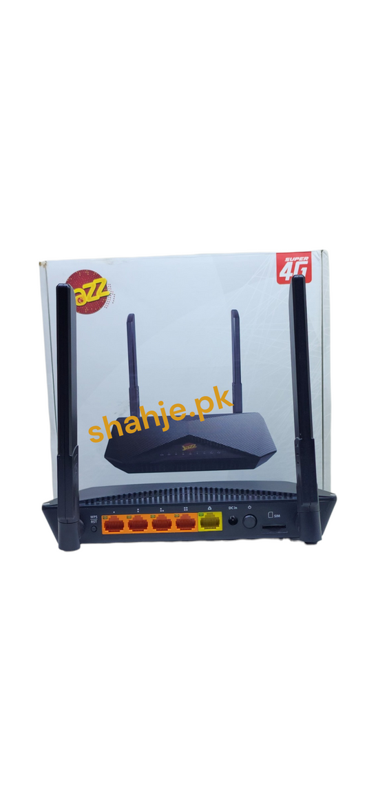 Jazz MC300-A CAT6 4G+ WiFi Router with Detachable SMA 10dBi Antenna – 300Mbps High Speed LTE Router in Pakistan