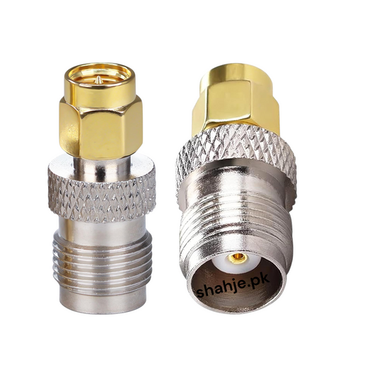 SMA Male to TNC Female Adapter | 50 Ohm RF Coaxial Connector – Shahje.pk