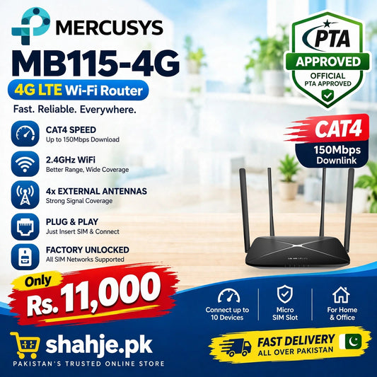 Mercusys MB115-4G LTE Router - shahje.pk banner
